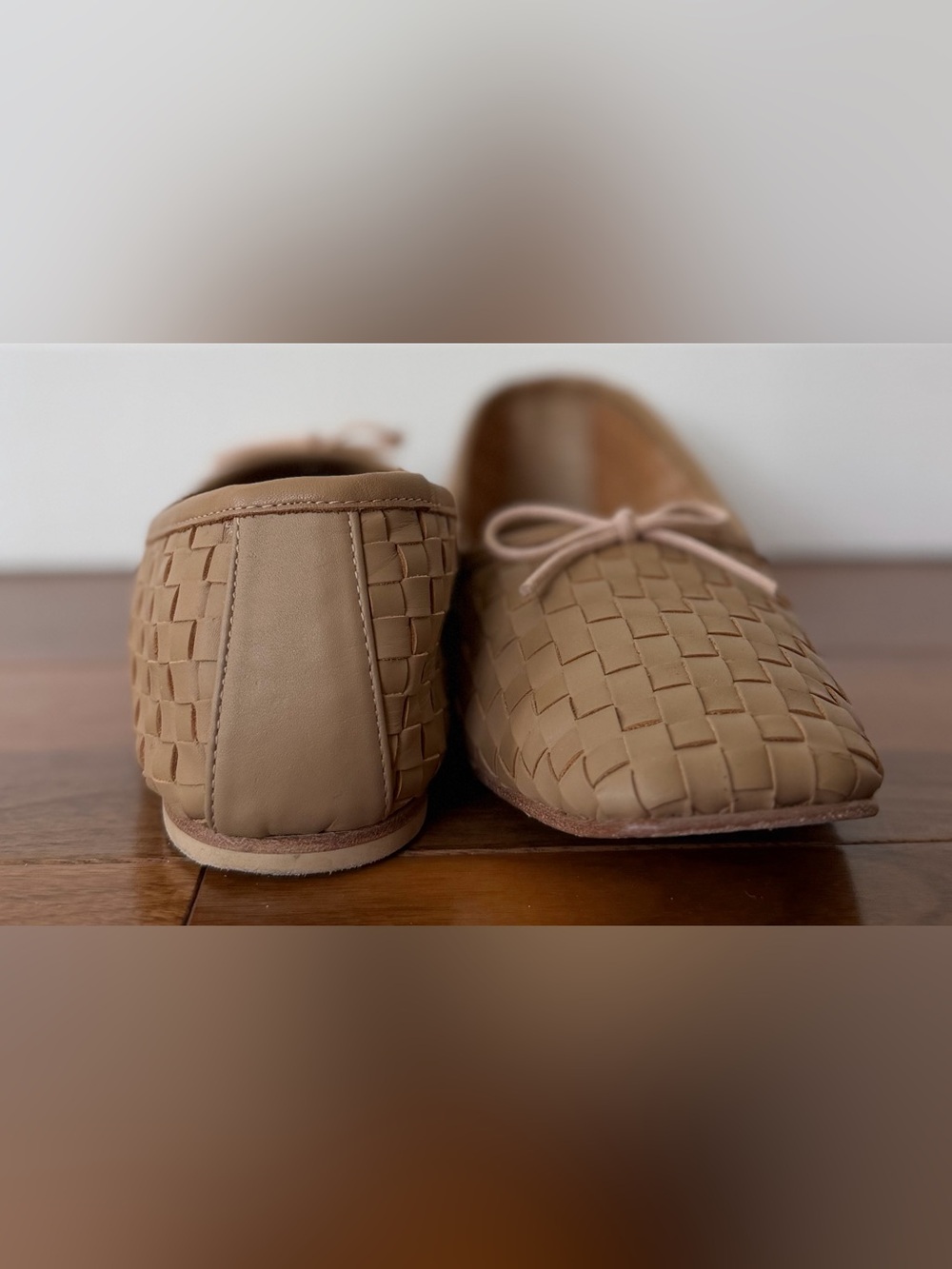 Frēda Salvador Woven Ballet Flat - latte